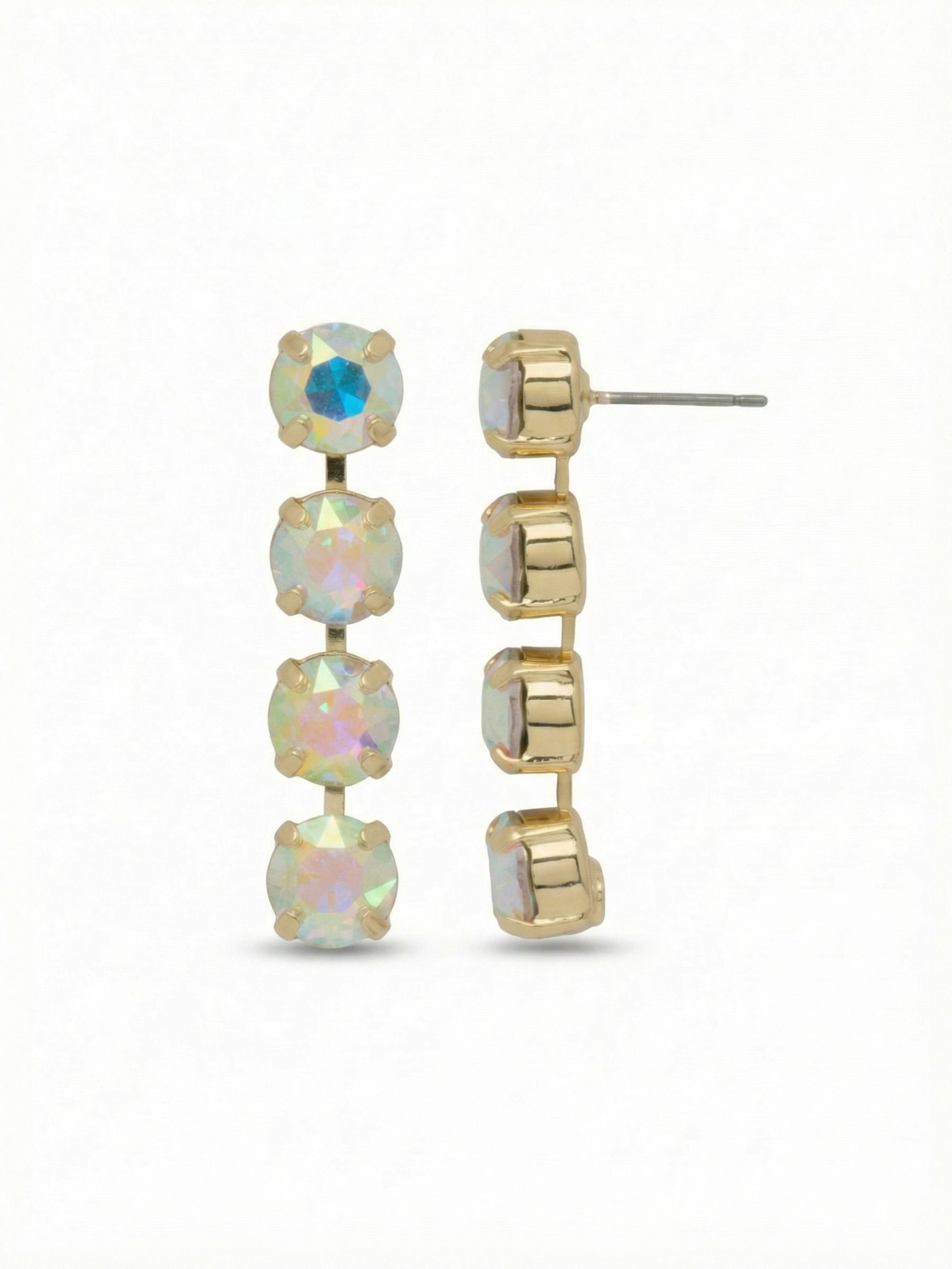 Matilda Dangle Earrings - EFH1BGCAB - <p>The Matilda Dangle Earrings feature a row of 4 round cut crystals on a post.</p>