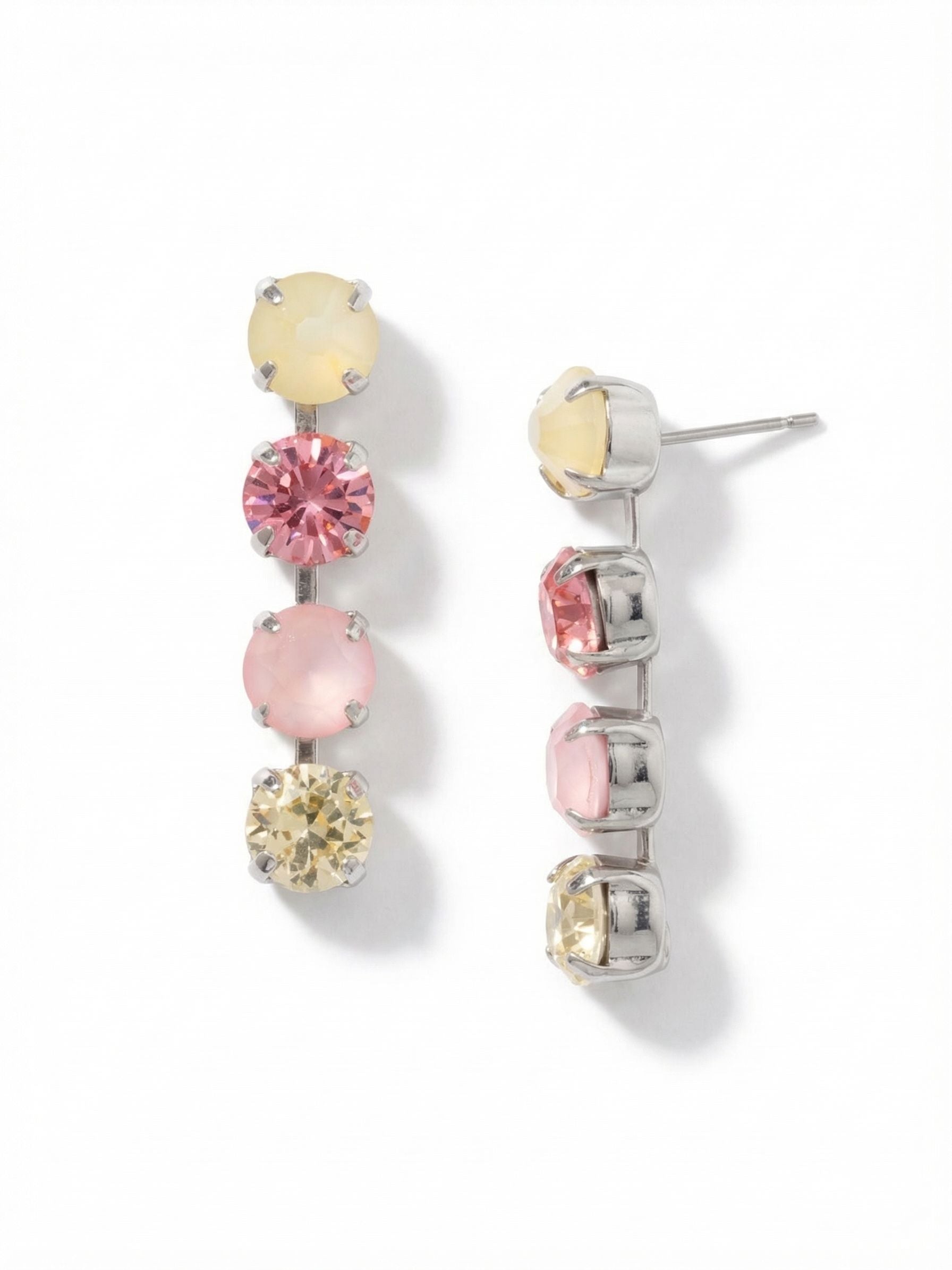 Matilda Dangle Earrings - EFH1PDPPN - <p>The Matilda Dangle Earrings feature a row of 4 round cut crystals on a post.</p>