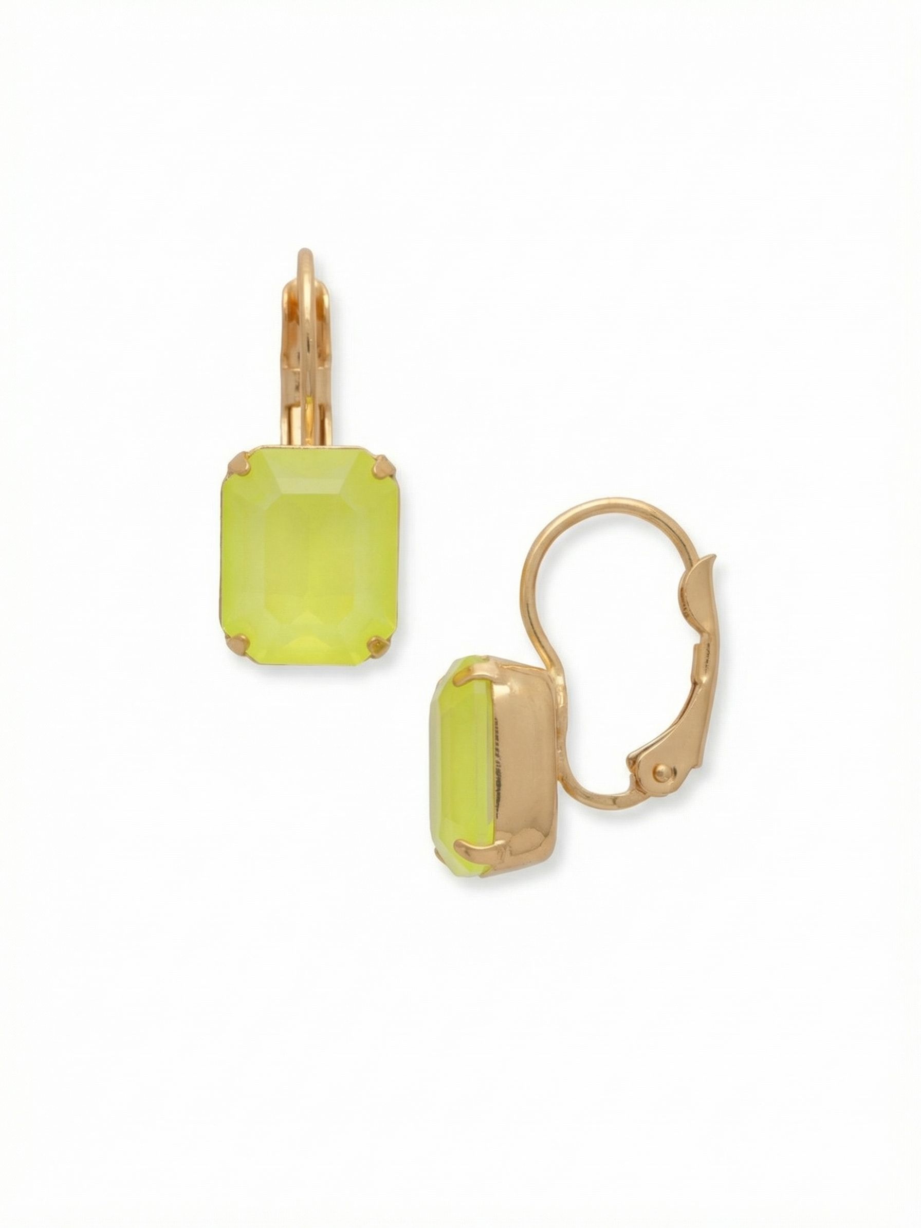 Octavia Dangle Earrings - EFK6BGELY - <p>The Octavia Dangle Earrings feature a small emerald cut crystal dangling from a lever-back French wire.</p>