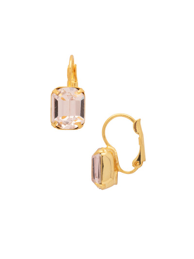 Octavia Dangle Earrings - EFK6BGSIL - <p>The Octavia Dangle Earrings feature a small emerald cut crystal dangling from a lever-back French wire. From Sorrelli's Silk collection in our Bright Gold-tone finish.</p>