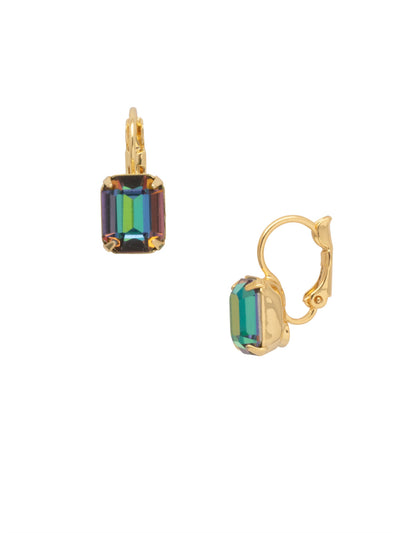 Octavia Dangle Earrings - EFK6BGVO - <p>The Octavia Dangle Earrings feature a small emerald cut crystal dangling from a lever-back French wire. From Sorrelli's Volcano collection in our Bright Gold-tone finish.</p>