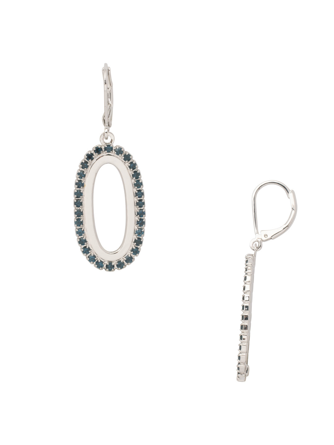 Tori Dangle Earrings - EFL4PDASP - <p>The Tori Dangle Earrings feature a chunky rhinestone embellished chain link on a lever-back French wire. From Sorrelli's Aspen SKY collection in our Palladium finish.</p>
