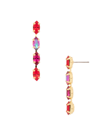 Clarissa Dangle Earrings - EFL5BGFIS - <p>Discover the enchanting charm of our Clarissa Dangle Earrings. Featuring a row of delicately dangling navette-cut crystals, these earrings effortlessly elevate your style with their graceful movement and subtle sparkle. From Sorrelli's Fireside collection in our Bright Gold-tone finish.</p>