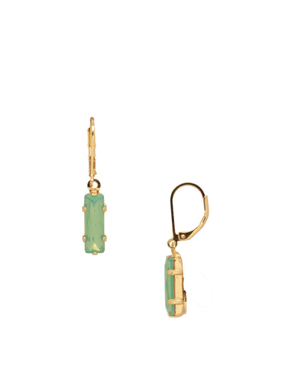Bindi Dangle Earrings - EFP13BGPAC - <p>The Bindi Dangle Earrings feature a single baguette cut crystal on a lever-back French wire. From Sorrelli's Pacific Opal collection in our Bright Gold-tone finish.</p>