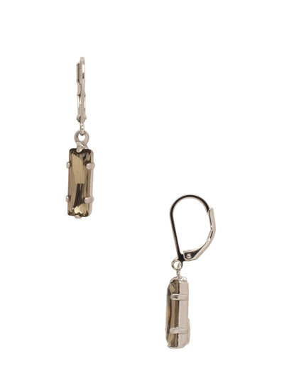 Bindi Dangle Earrings - EFP13PDASP - <p>The Bindi Dangle Earrings feature a single baguette cut crystal on a lever-back French wire. From Sorrelli's Aspen SKY collection in our Palladium finish.</p>