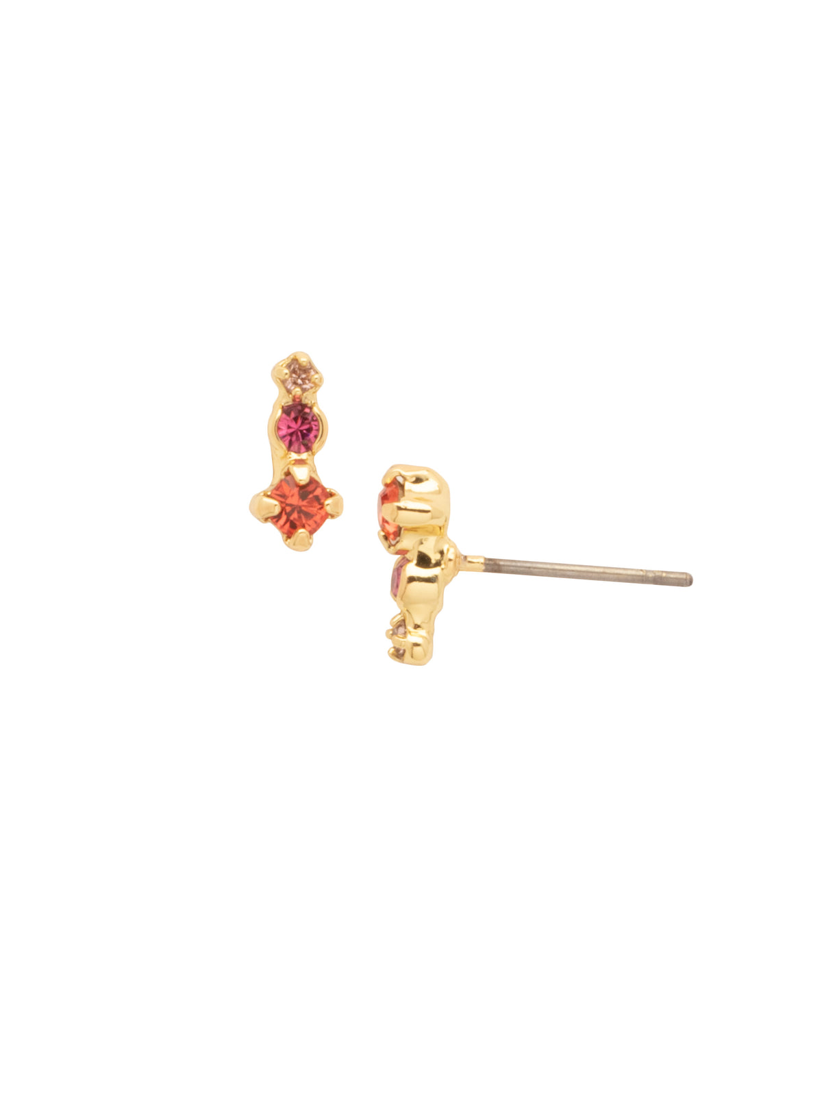 Dara Stud Earrings - EFP24BGCON - <p>The Dara Stud Earrings feature descending round cut crystals on a post. From Sorrelli's Confetti  collection in our Bright Gold-tone finish.</p>