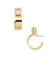 Dani Studded Hoop Earrings