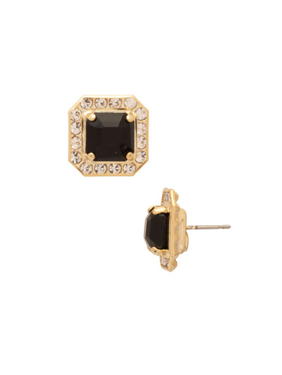 Autumn Stud Earrings - EFS5BGEM - <p>he Autumn Stud Earrings feature a stunning crystal-embellished imperial square halo, adding a touch of elegance to any ensemble. Perfect for everyday wear or special occasions. From Sorrelli's Evening Moon collection in our Bright Gold-tone finish.</p>