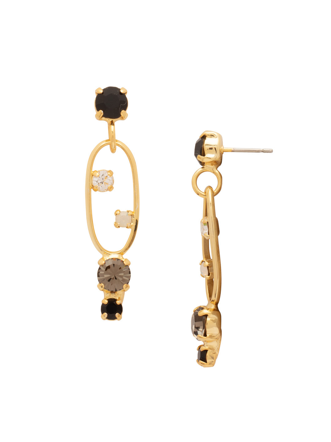 Greer Studded Dangle Earrings - EFT4BGSNI