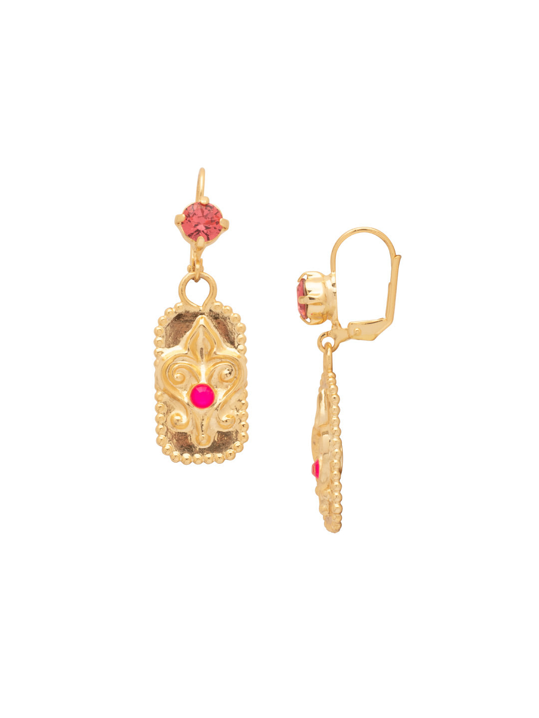 Lys Dangle Earrings - EFV33BGBFL - <p>From Sorrelli's Big Flirt collection in our Bright Gold-tone finish.</p>
