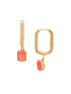 Octavia Rectangle Hoop Earrings