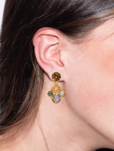 Mosaic Dangle Earrings - EFZ222BGHNB