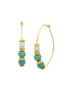 Asbury Beaded Hoop Earrings