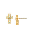 Carly Cross Stud Earrings