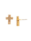 Carly Cross Stud Earrings