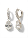 Perfect Pear Embellished Huggie Hoop Earrings