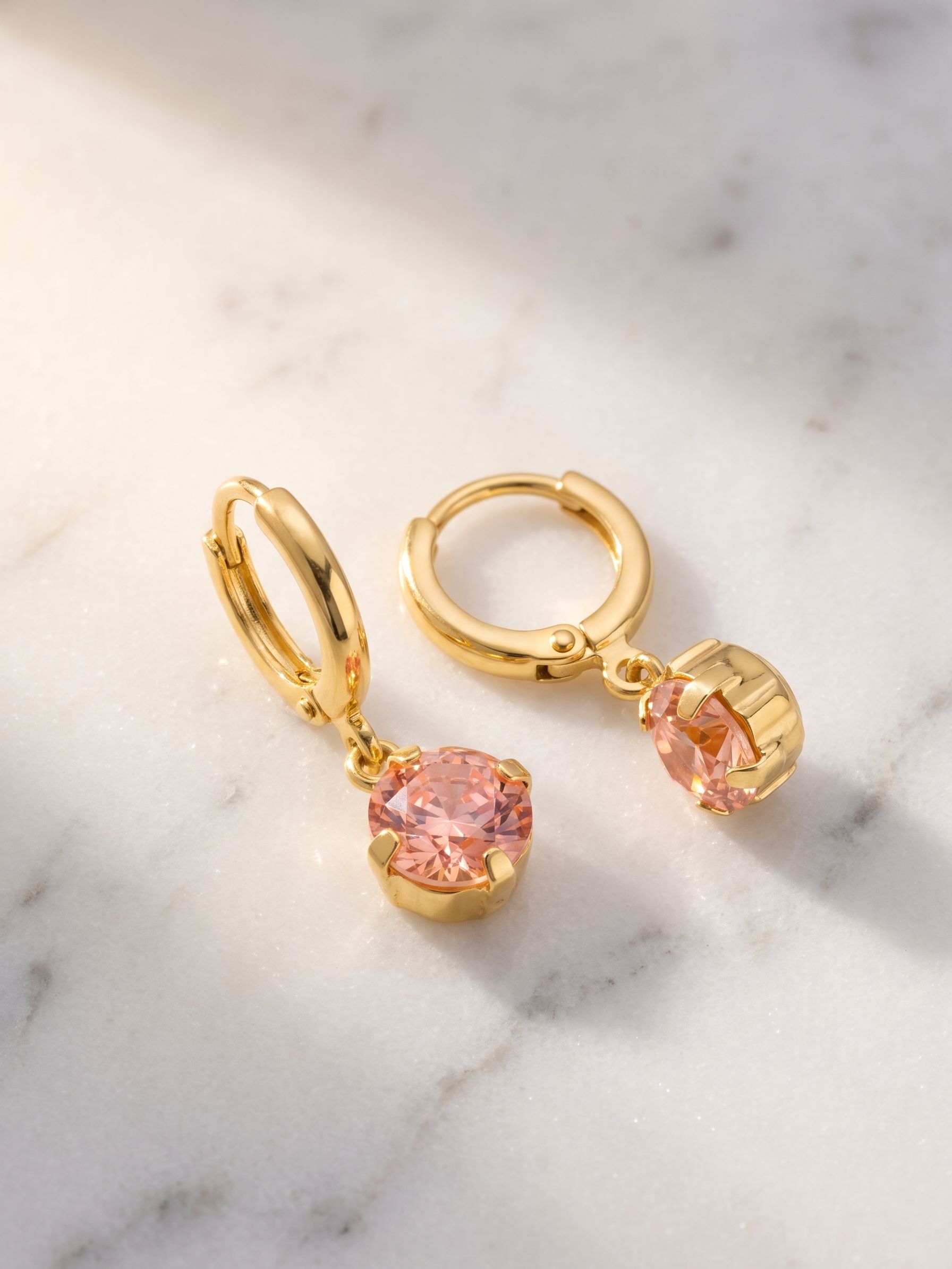 Crystal Stud Huggie Hoop Earrings - EGM1BGLTR