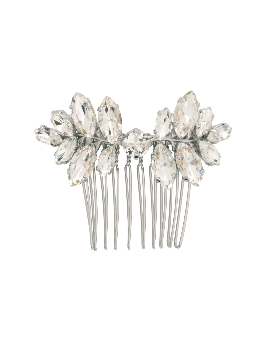 Enchanted Hair Pin - HFH9PDCRY - <p>The Enchanted Hair Pin truly lives up to its name. Featuring navette and round cut crystals on a sturdy metal comb clip, transform any hairstyle into an enchanting thing of beauty. From Sorrelli's Crystal collection in our Palladium finish.</p>