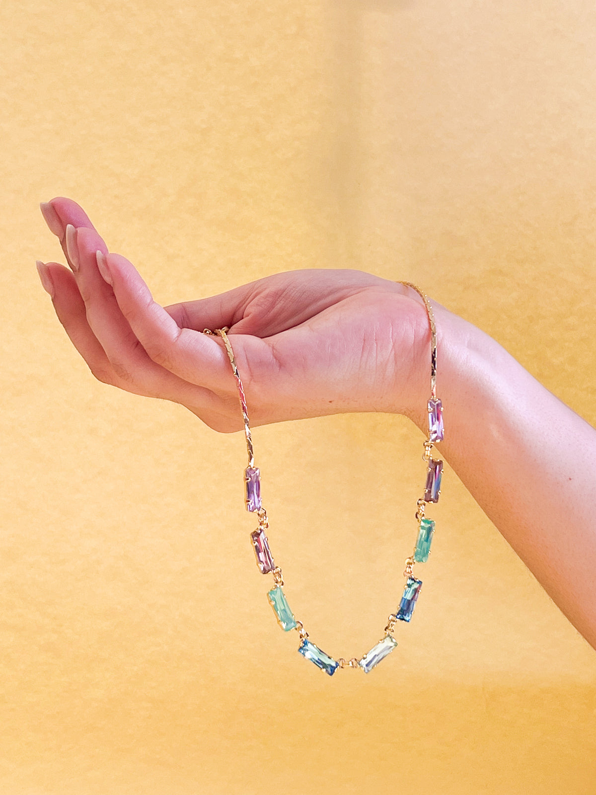 Bindi Repeating Tennis Necklace - NFP13BGCON