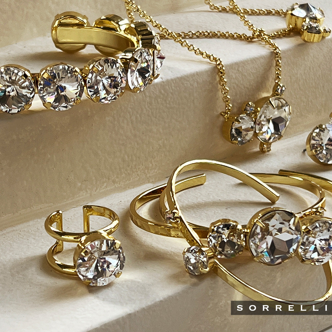 Nadine Stacked Bracelet - 4BEZ18BGCRY