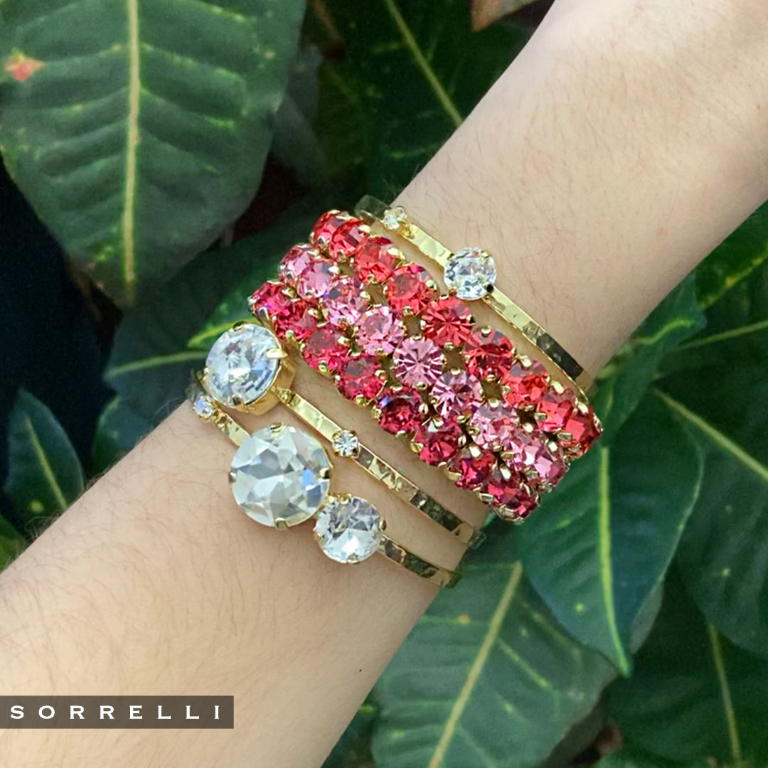 Nadine Stacked Bracelet - 4BEZ18BGCRY