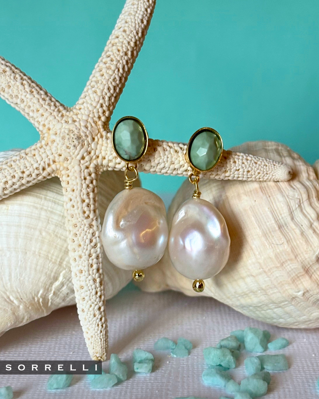 Stone Harbor Pearl Dangle Earrings - EGE4BGMDP