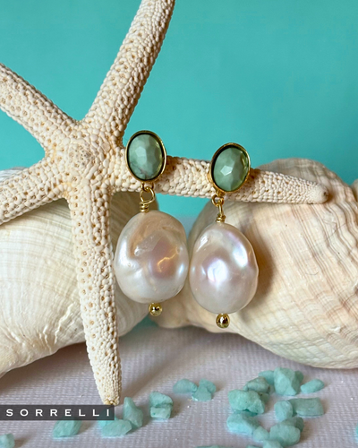 Stone Harbor Pearl Dangle Earrings - EGE4BGMDP