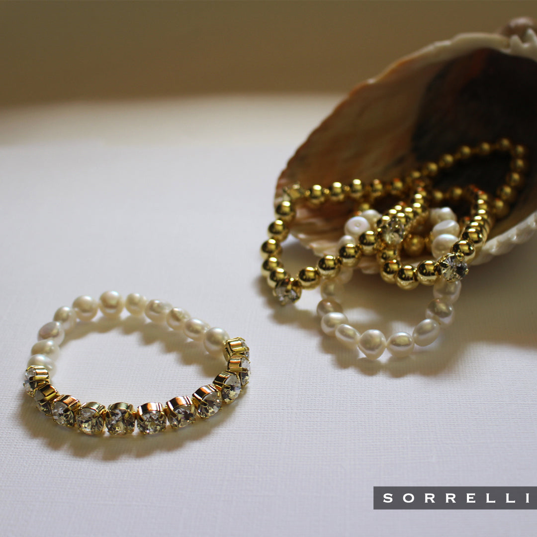 Single Crystal Stretch Bracelet - 4BFJ21BGCRY