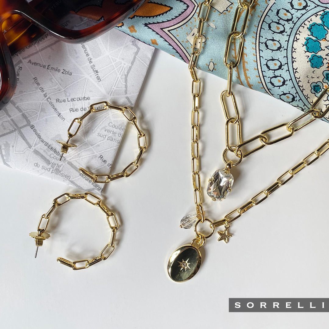 Chain Link Hoop Earrings - 4EFJ8BGMTL