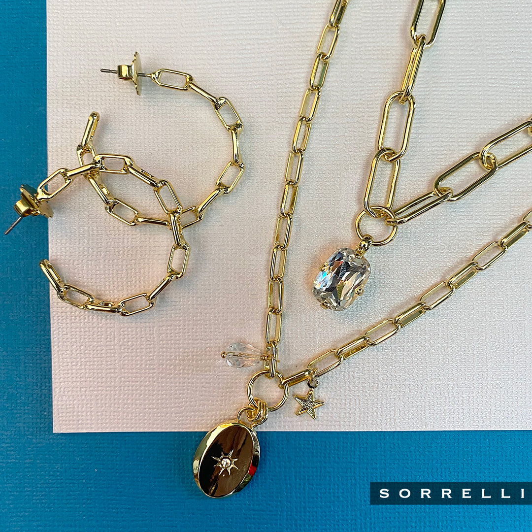 Chain Link Hoop Earrings - 4EFJ8BGMTL