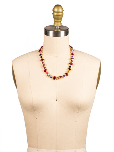 Cushion-Cut Tennis Necklace - NBX100BGREV