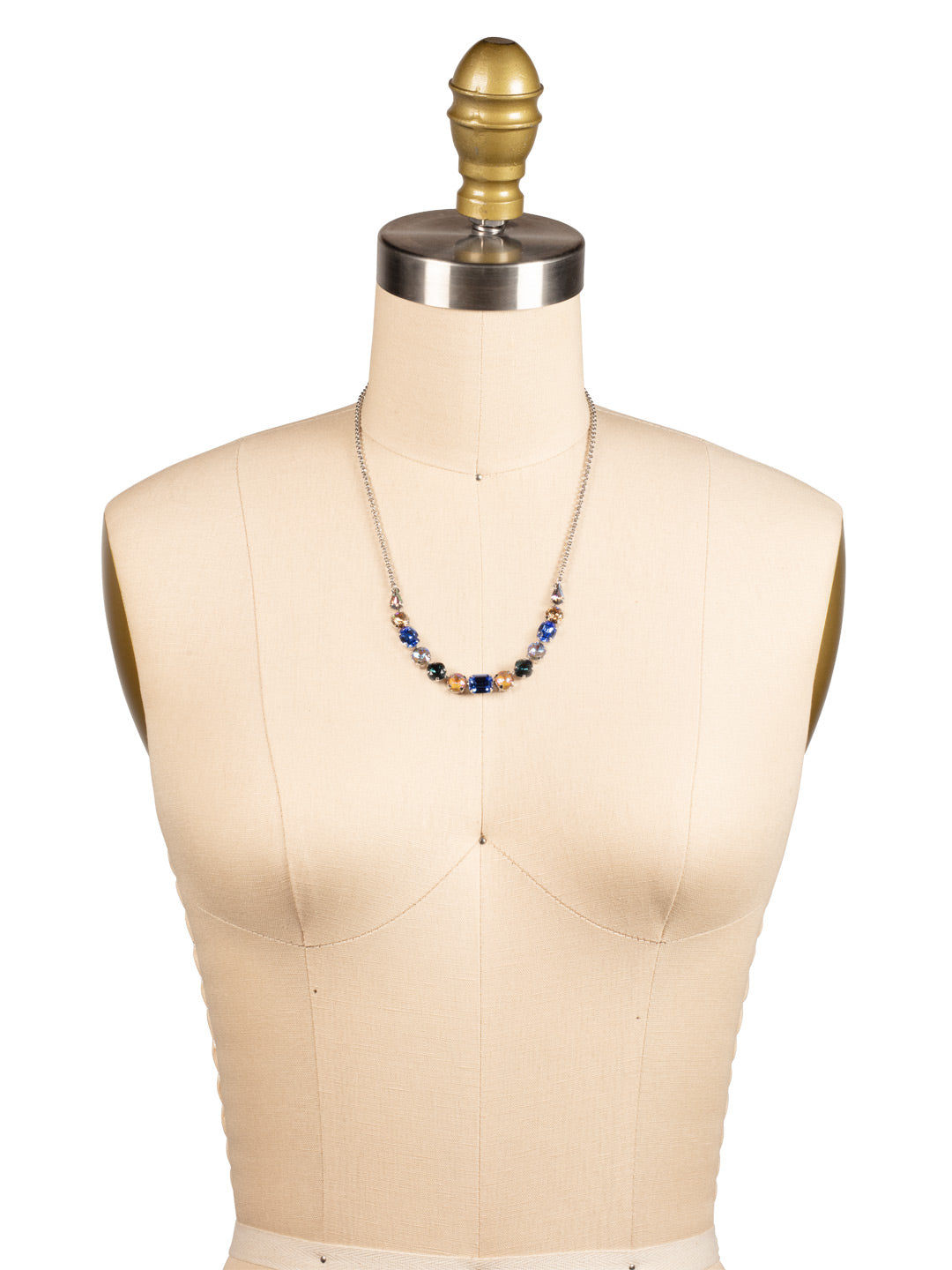 Tansy Half Line Tennis Necklace - NDQ14PDVBN
