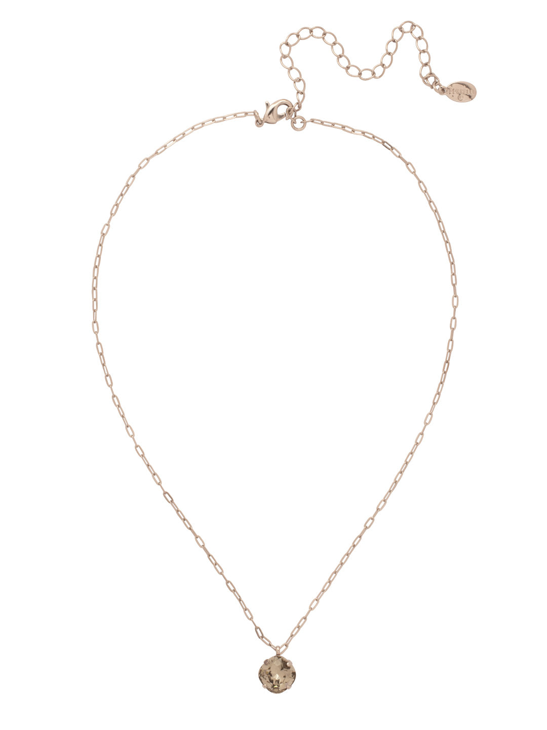 Siren Pendant Necklace - NEP22RHBD - <p>With a cushion-cut crystal and delicate chain, the Siren Pendant  will add a litle sparkle to your everyday look. From Sorrelli's Black Diamond collection in our Palladium Silver-tone finish.</p>
