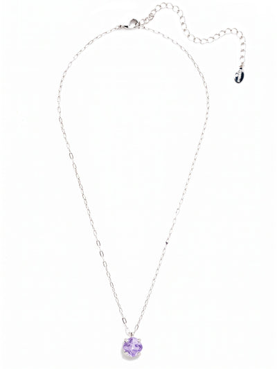 Siren Pendant Necklace - NEP22RHVI - <p>With a cushion-cut crystal and delicate chain, the Siren Pendant  will add a litle sparkle to your everyday look. From Sorrelli's Violet collection in our Palladium Silver-tone finish.</p>
