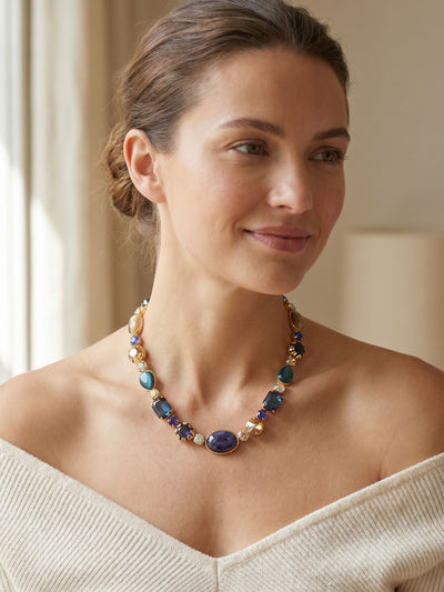Tatiana Tennis Necklace - NEP58BGDNM