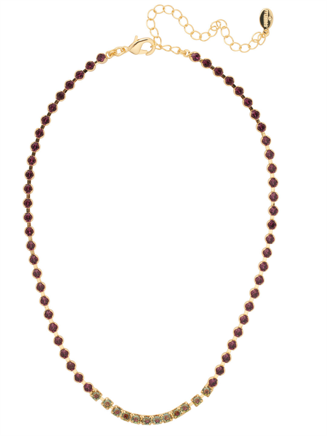 Marnie Tennis Necklace - NFA2BGVO - <p>Perfect for dressing up or down, the classic Marnie Tennis Necklace features a repeating line of crystals secured by a lobster claw clasp. From Sorrelli's Volcano collection in our Bright Gold-tone finish.</p>