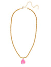The Eileen: Sorrelli Hot Pink Crystal Pendant Necklace