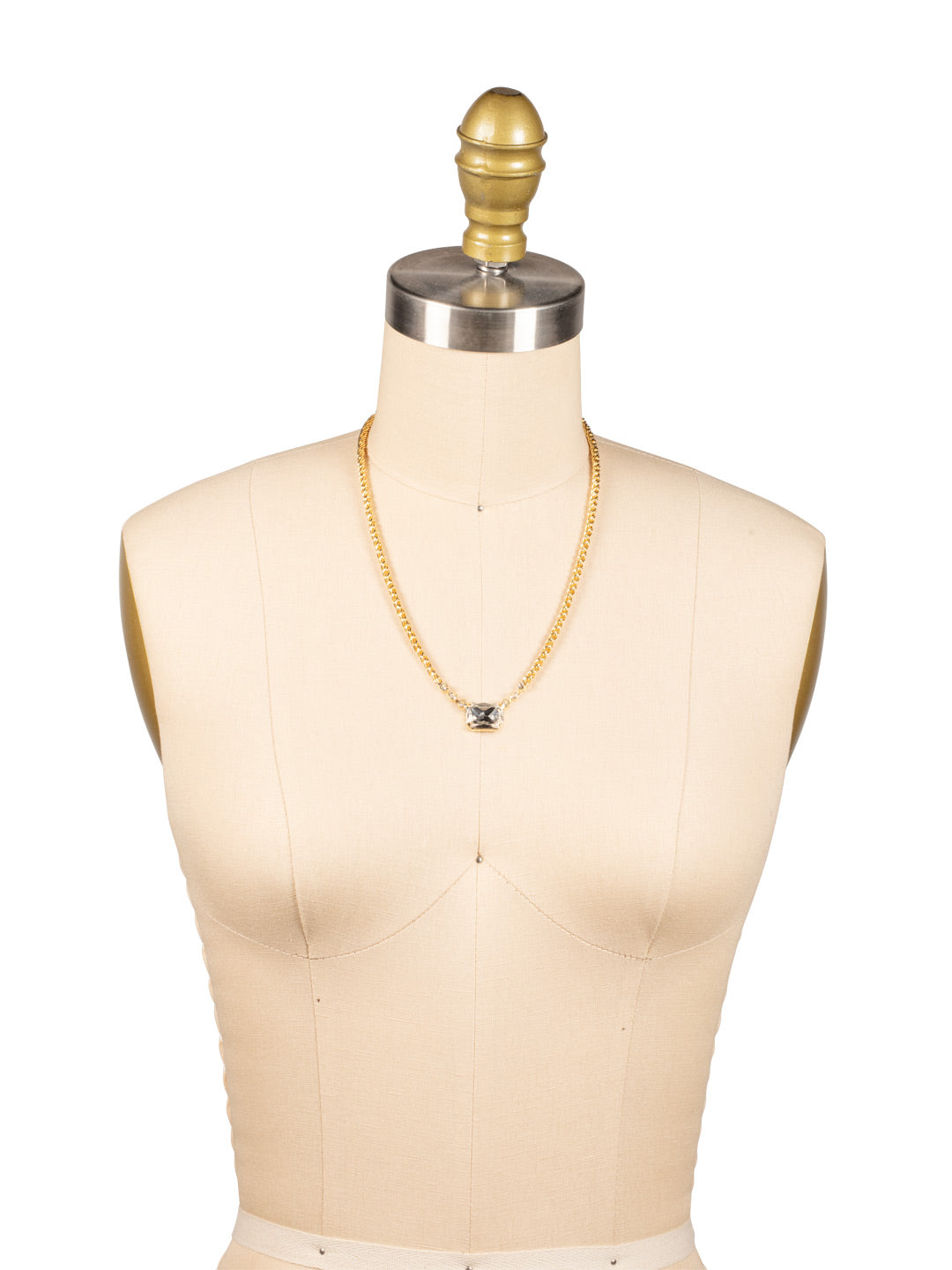 Kathleen Studded Pendant Necklace - NFF80BGCRY
