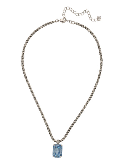Kathleen Pendant Necklace - NFF8PDLTS - <p>The Kathleen Pendant Necklace features a trendy emerald cut candy gem on an adjustable rope chain, secured by a lobster claw clasp.</p>