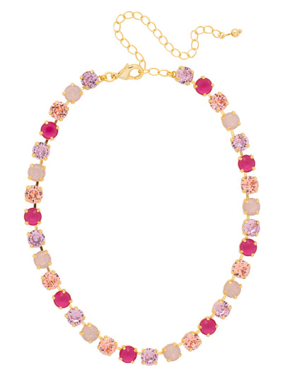 Matilda Choker Necklace - NFJ80BGPRO - <p>The Matilda Choker Necklace features classic round-cut crystals on a shorter chain. At the shortest length the necklace sits at 13 inches and at the longest length sits at 16 inches. From Sorrelli's Panama Rose collection in our Bright Gold-tone finish.</p>