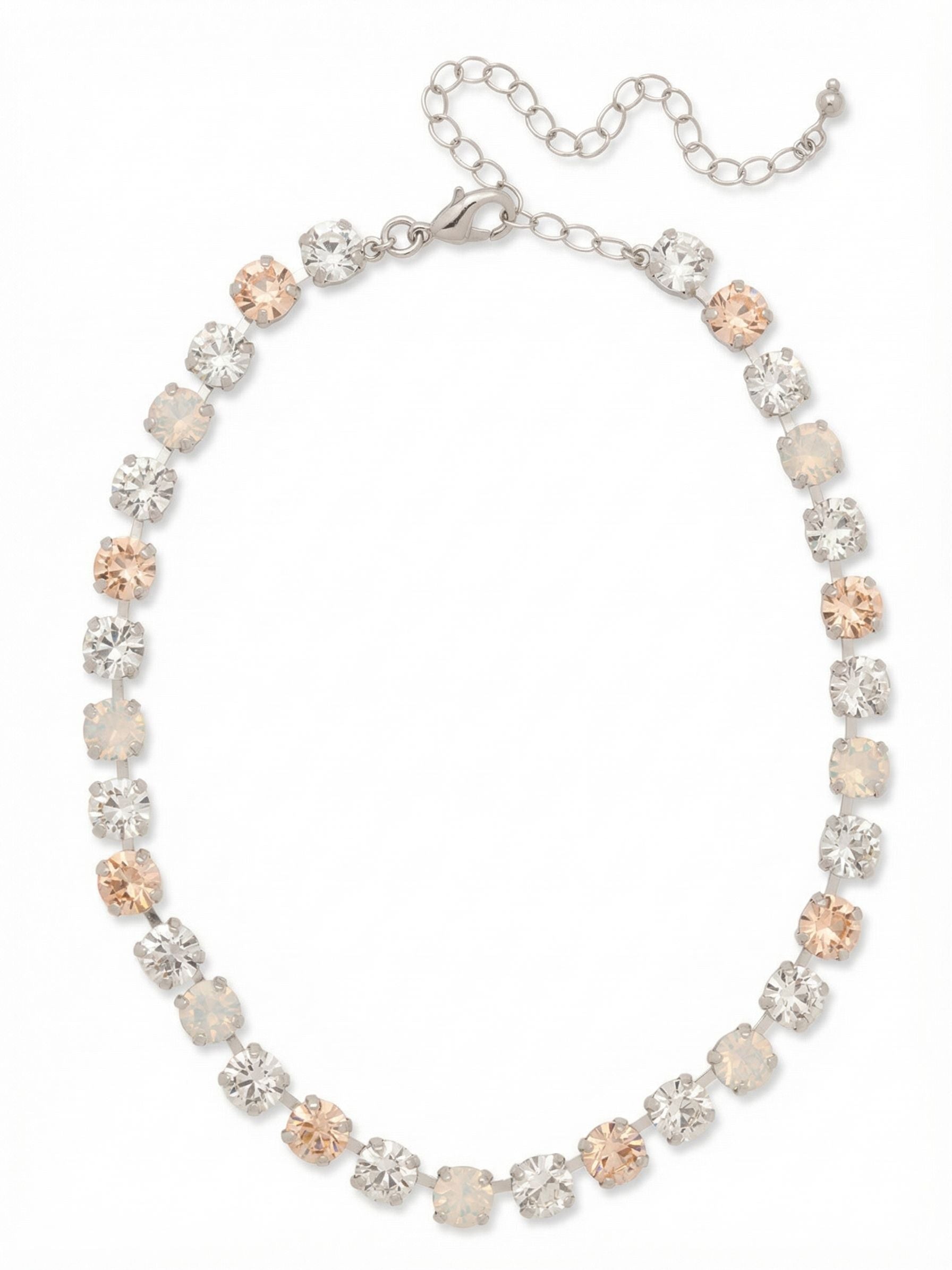 Matilda Choker Necklace - NFJ80PDCLA - <p>The Matilda Choker Necklace features classic round-cut crystals on a shorter chain. At the shortest length the necklace sits at 13 inches and at the longest length sits at 16 inches.</p>