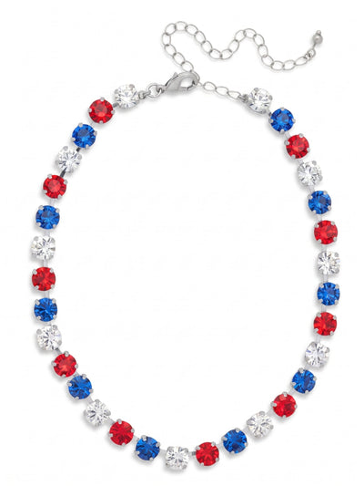 Matilda Choker Necklace - NFJ80PDUSA - <p>The Matilda Choker Necklace features classic round-cut crystals on a shorter chain. At the shortest length the necklace sits at 13 inches and at the longest length sits at 16 inches.</p>