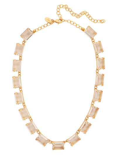 Julianna Tennis Necklace - NFJ9MGCRY - <p>The Julianna Tennis Necklace features a repeating line of emerald cut crystals on an adjustable chain, secured with a lobster claw clasp. From Sorrelli's Crystal collection in our Matte Gold-tone finish.</p>