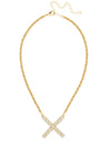 X Initial Rope Pendant Necklace