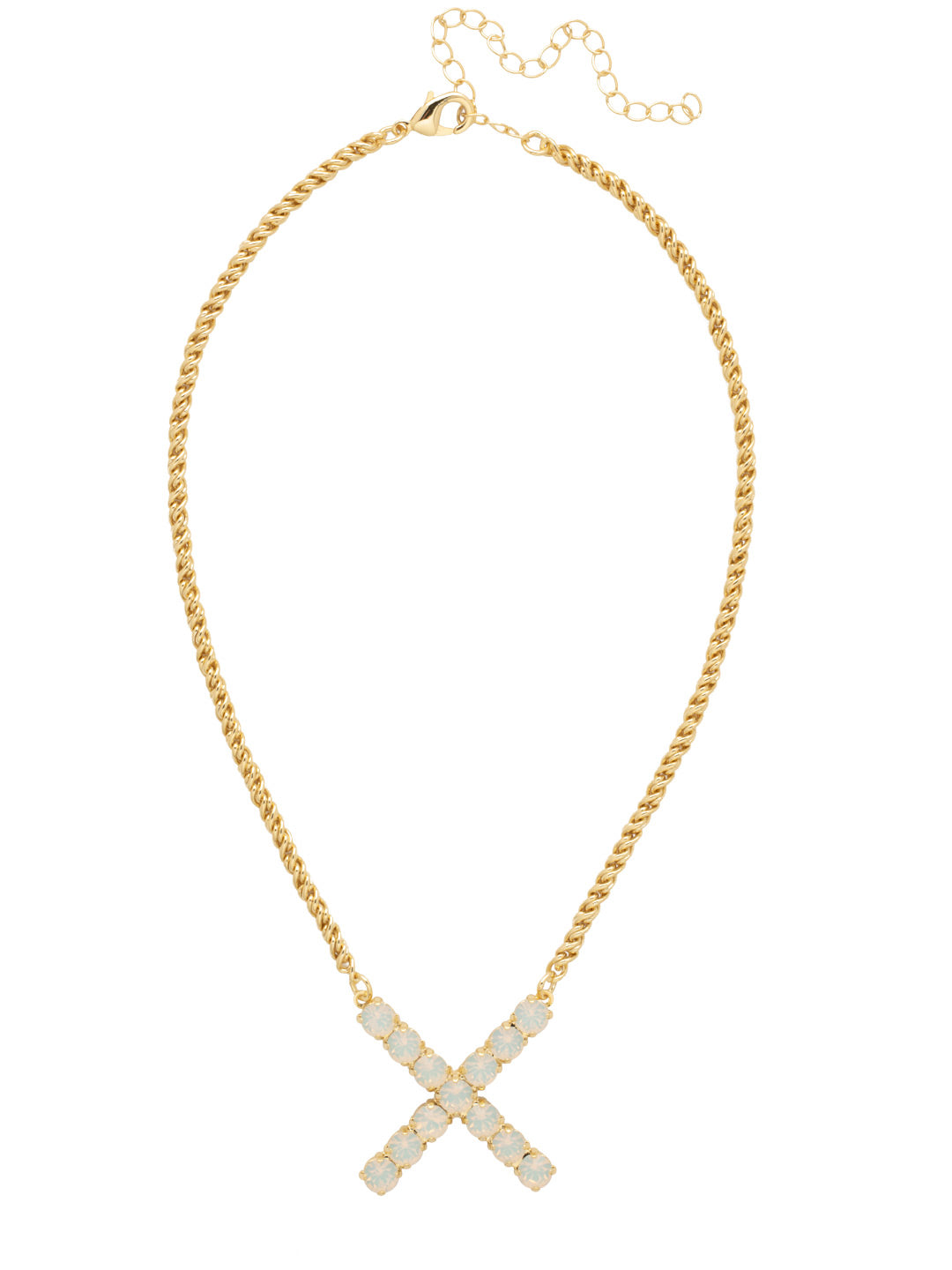 X Initial Rope Pendant Necklace - NFK43BGWO