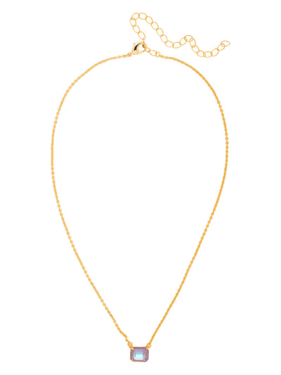 Octavia Single Crystal Pendant Necklace - NFM30BGCPD - <p>The Octavia Single Crystal Pendant Necklace features a single horizontal emerald-cut crystal on an adjustable chain, secured with a lobster claw clasp. From Sorrelli's Cappuccino Delite collection in our Bright Gold-tone finish.</p>