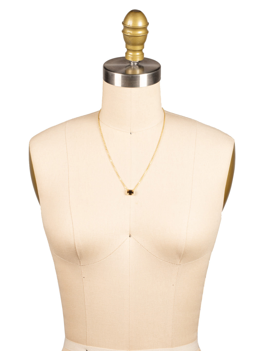 Octavia Single Crystal Pendant Necklace - NFM30BGLC