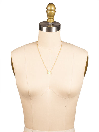 Octavia Single Crystal Pendant Necklace - NFM30BGLGD