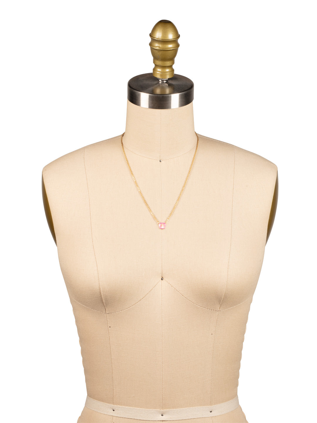 Octavia Single Crystal Pendant Necklace - NFM30BGLRD