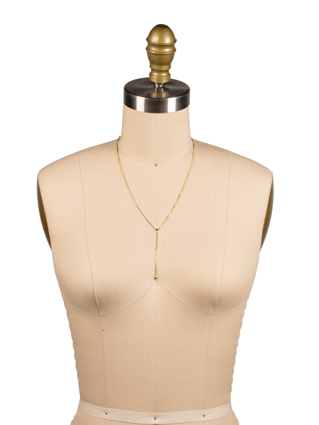 Studded Lariat Pendant Necklace - NFM32BGMMA